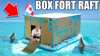 BOX FORT BOAT SURVIVAL CHALLENGE! 📦