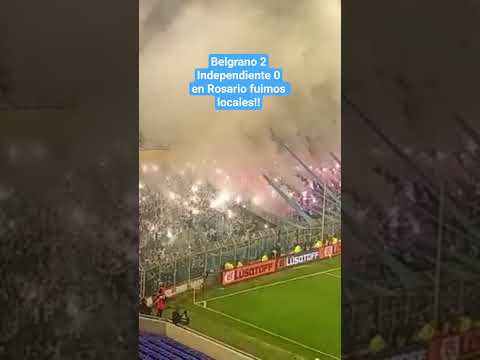 "Belgrano  2 Independiente 0 en Arroyito, Rosario fuimos locales! Copa Argentina" Barra: Los Piratas Celestes de Alberdi &bull; Club: Belgrano