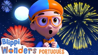 Feliz Ano Novo Blippi! 🎇 Blippi em Português 🎆 Desenhos Animados para Crianças