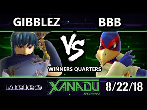 S@X 264 SSBM -  Gibblez (Marth) Vs. BBB (Falco) Smash Melee Winners Quarters