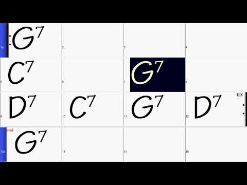 G Major 100bpm - 12 Bar Blues Backing Track In All 12 Keys