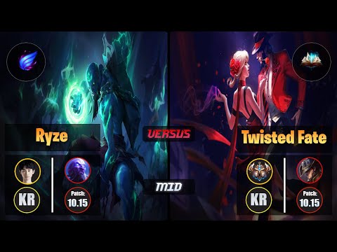 Doinb RYZE (Mid) [Phase Rush] VS TWISTED FATE - Challenger KR Patch 10.15