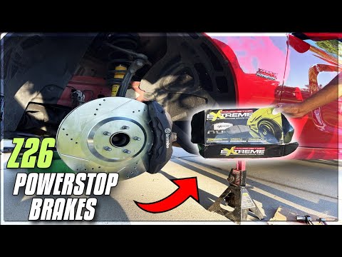 (NEW MOD) 😍 POWERSTOP BRAKES/ROTOR INSTALL ON 392 CHARGER SCATPACK #z26powerstop #hellcat #scatpack