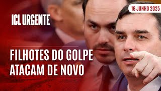 ICL URGENTE  - 16/06/25 - FLÁVIO BOLSONARO AMEAÇA O STF E CARLUXO QUER O SENADO POR SC