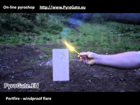 Portfire - windproof flare by PyroGate.EU