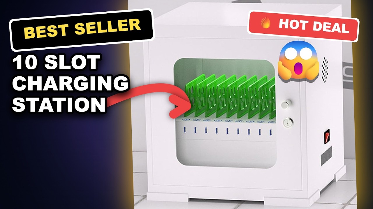 10 Slot Charging Station Review: The Ultimate Device Organizer for Schools & Offices