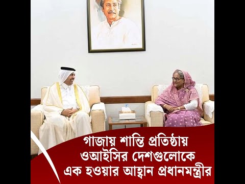 গাজায় শান্তি প্রতিষ্ঠায় ওআইসির দেশগুলোকে এক হওয়ার আহ্বান প্রধানমন্ত্রীর
