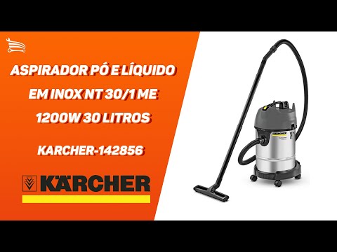 Aspirador Pó e Líquido em Inox NT 30/1 Me 1200W 30 Litros  - Video