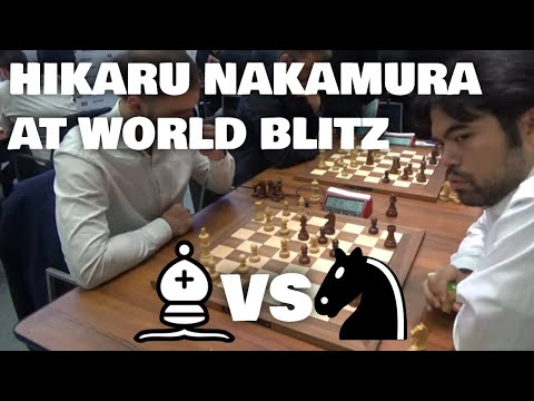 Hikaru shows how to play with knight against the bishop | Riazantsev - Nakamura