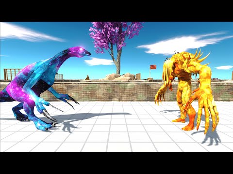 Cosmic Therizino Death Run with HP Bar | Animal Revolt Battle Simulator