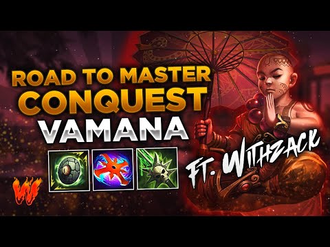 VAMANA, CON CRITICOS TODO MOLA MAS ft. WithZack - Warchi - Smite Road to Master Conquest