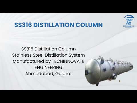 Ss316 stainless steel distillation column for chemical proce...