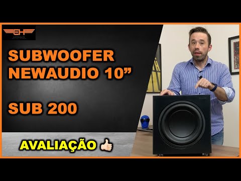 SUBWOOFER ATIVO NEWAUDIO 10" SUB200 PARA HOME THEATER E SOM AMBIENTE | AVALIAÇÃO | ELETROHALEN