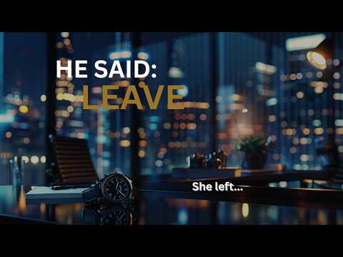 He Told His Wife to Leave… He Had No Idea She Ran His Empire