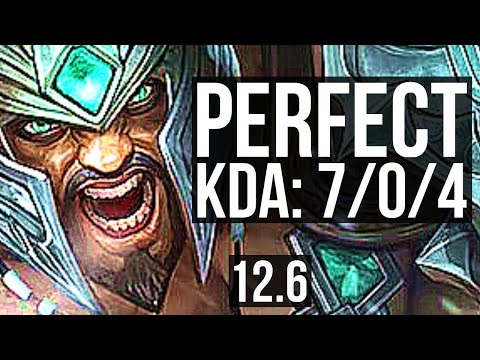TRYNDAMERE vs JAYCE (TOP) | 7/0/4, 2.1M mastery, Godlike, 300+ games | KR Diamond | 12.6