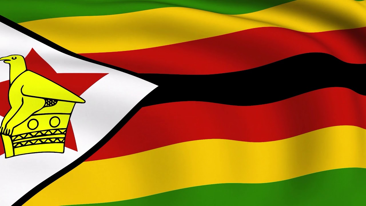 Zimbabwe - Flying Flag Looped Video Background