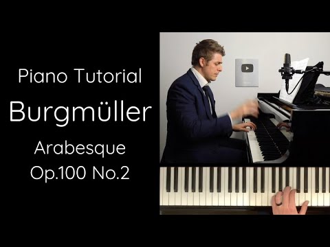 Burgmüller Arabesque, Op.100 No.2 Tutorial (from "25 Easy and Progressive Studies")