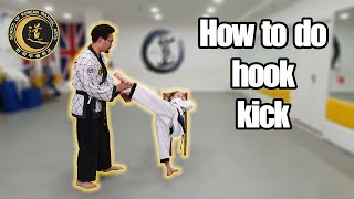 How to do Hook kick - SKMA Hapkido Kick tutorial
