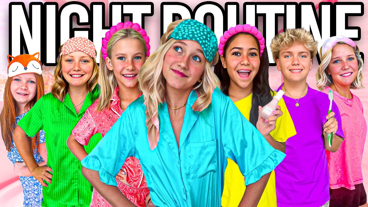 ✨FiRST DAY OF SCHOOL NiGHT ROUTiNE✨ w/ 10 KiDS!!🌙🛏️