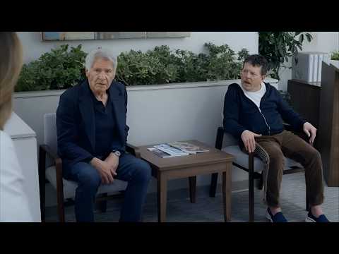 Harrison Ford and Michael J. Fox (Parkinson's) (Full Scene) From The Apple TV+  Series "Shrinking"