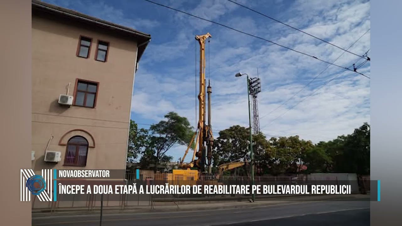 Începe a doua etapă a lucrărilor de reabilitare pe Bulevardul Republicii