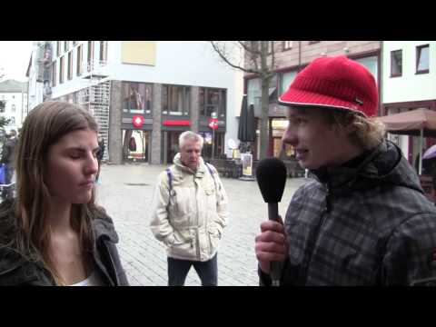 Die Arbeit eines modernen Landwirts - Umfrage in der Osnabrücker Fußgängerzone
