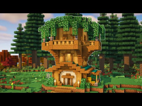 Lex The Builder - Minecraft: How To Build A Fantasy Treehouse | Easy Tutorial