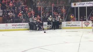 First period 4/28 Play off fight between Phantoms and Bruins