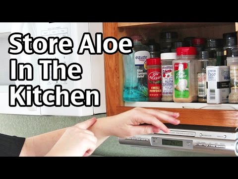 Store Aloe In the Kitchen To Treat Burns Video