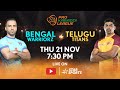Pro Kabaddi League 11 FULL MATCH LIVE Bengal Warriorz Vs Telugu Titans 21 NOV 7 30 PM