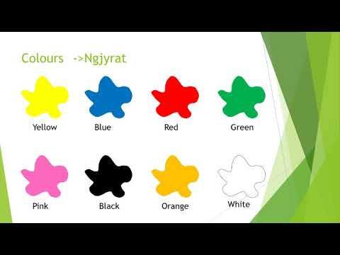 Klasa I - Colours - Ngjyrat ne Gjuhen Angleze