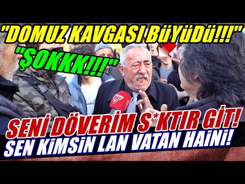 I'LL BEAT YOU UP, FUCK YOU!!! "A PIG FIGHT STARTED!" IT'S BEEN A HORRIBLE MESS! - STREET INTERVIEWS