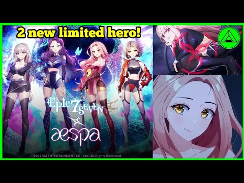 Nice 2 new limited heroes!! 🔥 (ae-WINTER & ae-NINGNING) Epic Seven x aespa collab