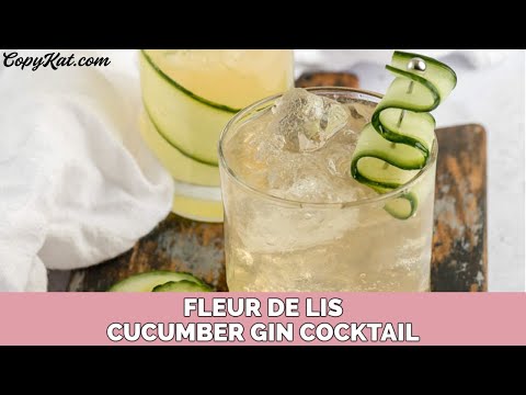 Fleur de Lis Cucumber Gin Cocktail