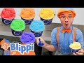 Rainbow Ice Cream Making With Blippi Learning Fun Yummy Food Educational Videos For Kids