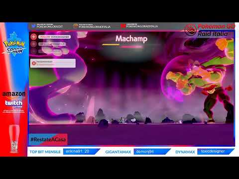 !Giveaway attivo! Maratona Shiny Machamp Gigamax! - Pokémon Spada | RE - Sub Marzo Attivo!