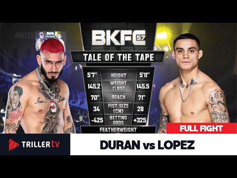 Great Fight + KO at BKFC 57! Duran vs Lopez