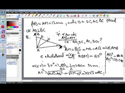 teorema lui pitagora probleme rezolvate