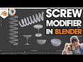 How to Use the Blender Screw Modifier - Step by Step Tutorial