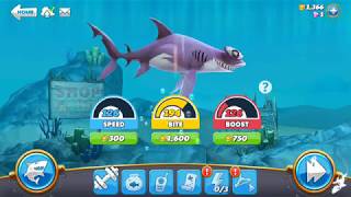 Upgrade to the smooth hammerhead sharks, hungry shark world video 52