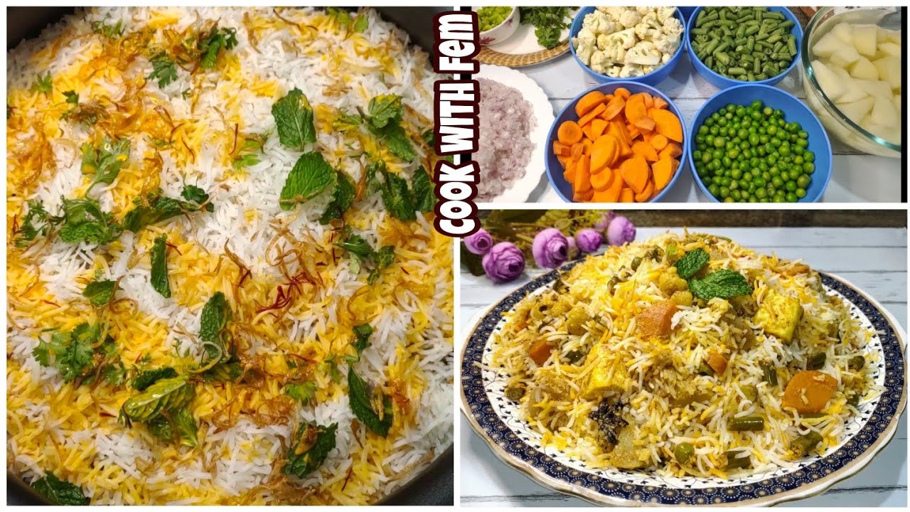 Hyderabadi Veg Dum Biryani | Veg Biryani For Eid 🌙 - How To Make Hyderabadi Biryani - Cook With Fem