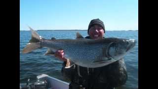 Big Northern Pikes and lake Trout in Gods Lake Narrows