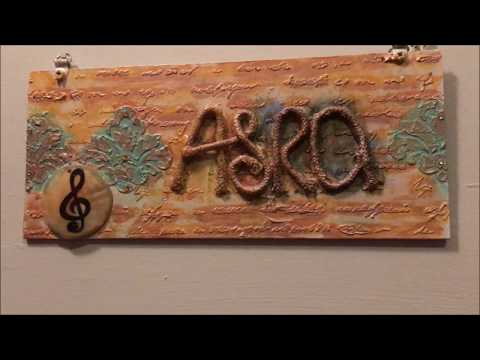 Name Plate for ASRA - Handmade