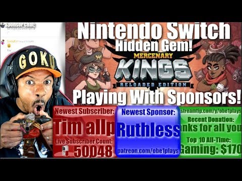 Nintendo Switch Hidden Gem! Mercenary Kings! It Has Online Multiplayer! Playing With Sponsors!
