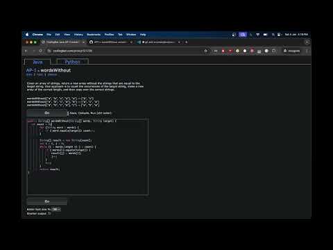 Codingbat Java Ap 1 Section Wordswithout