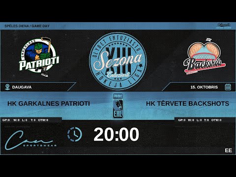 🎧🎤 2023 10 15 | HK GARKALNES PATRIOTI (GRK) - HK TĒRVETE BACKSHOTS (TRV) | EE