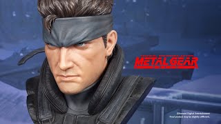 Metal Gear Solid Life-Size Bust Resin Statue: Solid Snake [Standard Edition] video 1