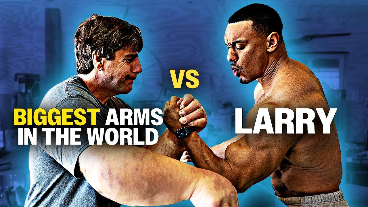 Arm wrestling the world’s biggest hands. Jeff Dabe