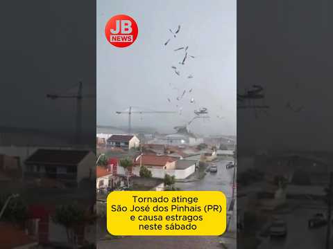 Tornado atinge São José dos Pinhais (PR)
