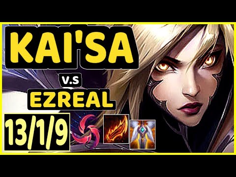 CODY SUN (KAI'SA) vs EZREAL - QUADRAKILL 13/1/9 KDA BOTTOM ADC CHALLENGER GAMEPLAY - NA